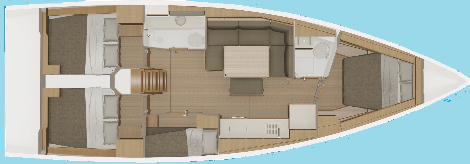 Layout Dufour 430 SanLuis Charter